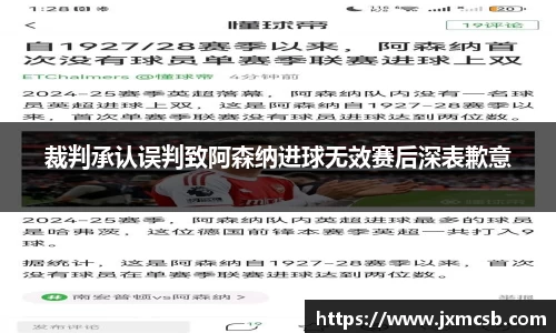 裁判承认误判致阿森纳进球无效赛后深表歉意