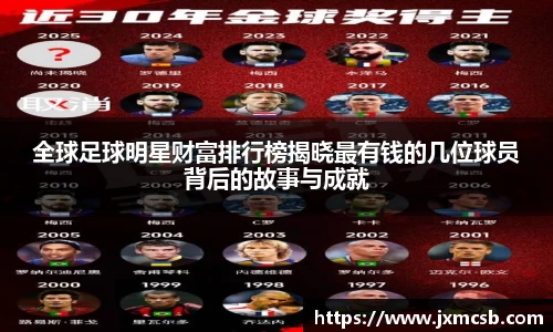 全球足球明星财富排行榜揭晓最有钱的几位球员背后的故事与成就